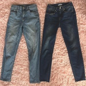 Good American skinny and American Eagle straight jeans size 25/0